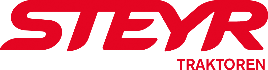 Steyr-logo i rødt.